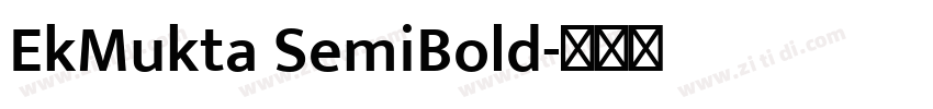 EkMukta SemiBold字体转换